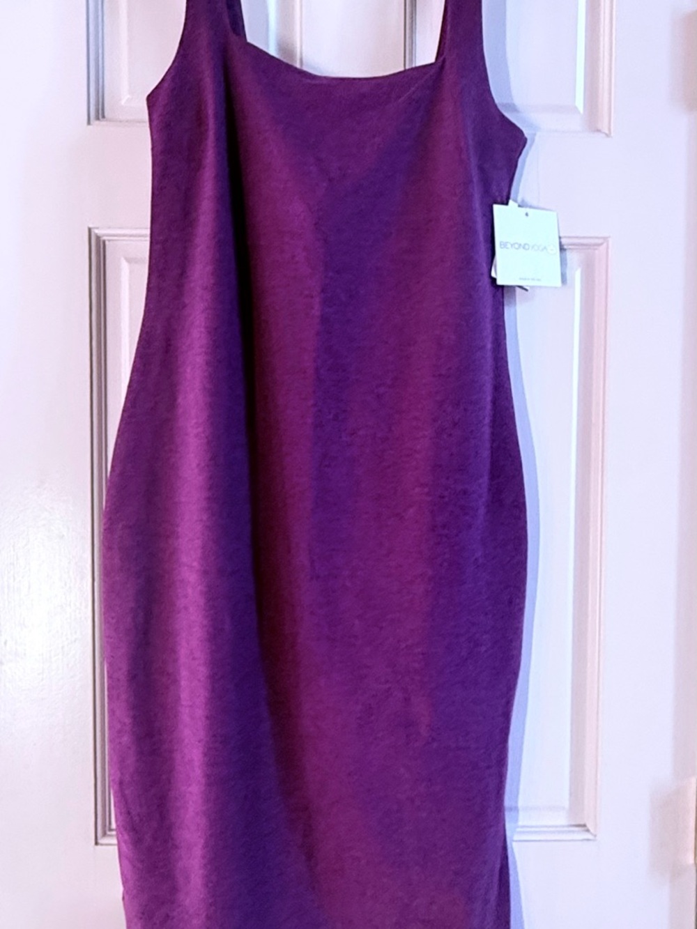 Beyond Yoga Plum Sleeveless Midi Dress